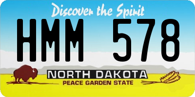 ND license plate HMM578