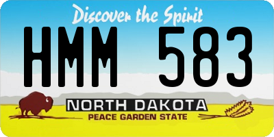 ND license plate HMM583