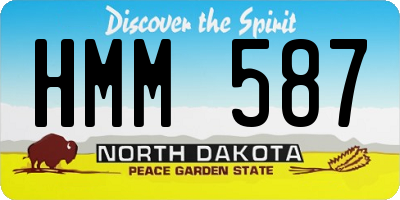 ND license plate HMM587