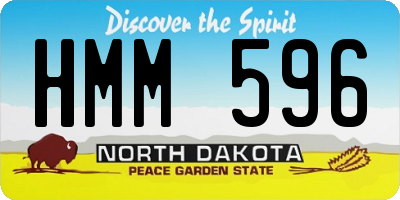 ND license plate HMM596