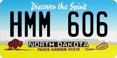 ND license plate HMM606