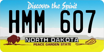 ND license plate HMM607