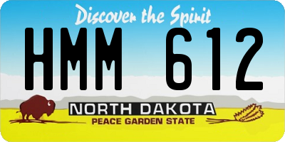 ND license plate HMM612