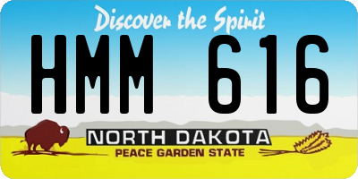 ND license plate HMM616