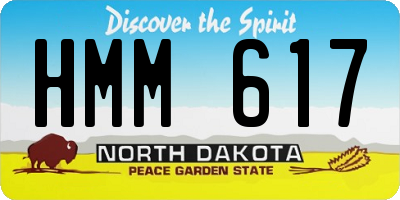 ND license plate HMM617