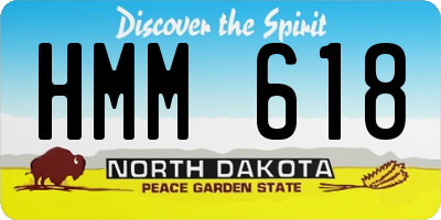ND license plate HMM618