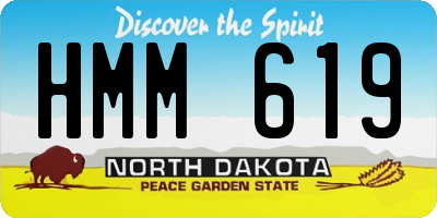 ND license plate HMM619