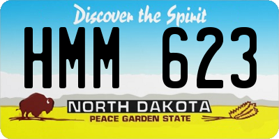 ND license plate HMM623