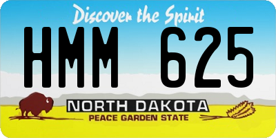 ND license plate HMM625