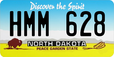ND license plate HMM628