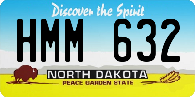 ND license plate HMM632