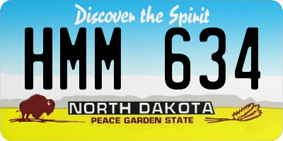 ND license plate HMM634