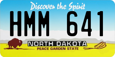 ND license plate HMM641