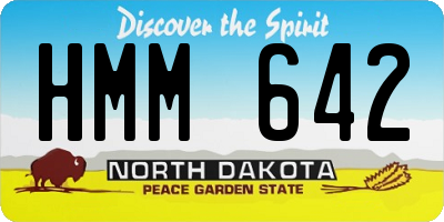 ND license plate HMM642