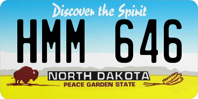 ND license plate HMM646