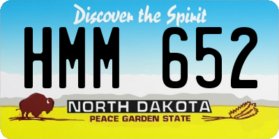 ND license plate HMM652