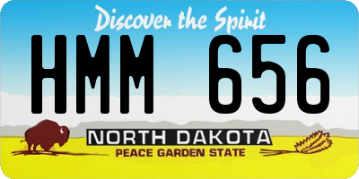 ND license plate HMM656
