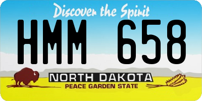 ND license plate HMM658