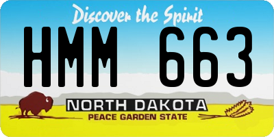 ND license plate HMM663