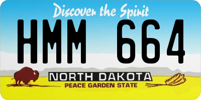 ND license plate HMM664