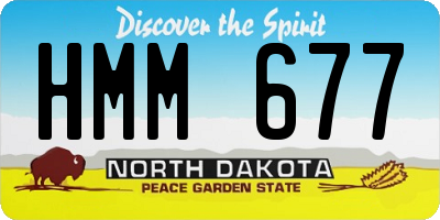 ND license plate HMM677
