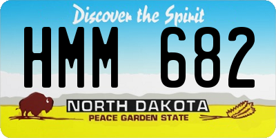 ND license plate HMM682