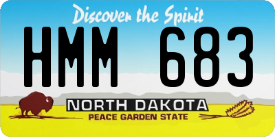 ND license plate HMM683