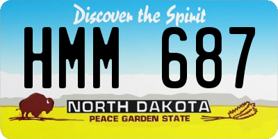 ND license plate HMM687