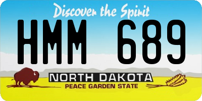 ND license plate HMM689