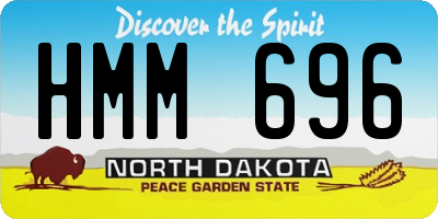 ND license plate HMM696