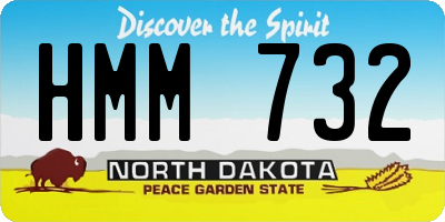 ND license plate HMM732