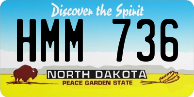 ND license plate HMM736