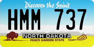 ND license plate HMM737