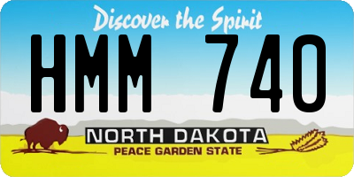 ND license plate HMM740