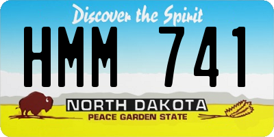 ND license plate HMM741