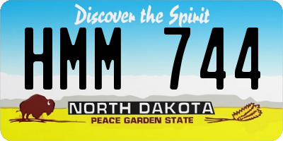 ND license plate HMM744