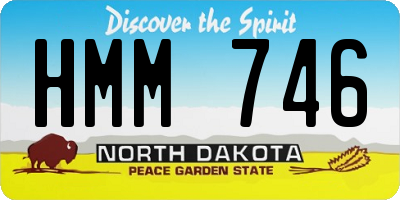ND license plate HMM746