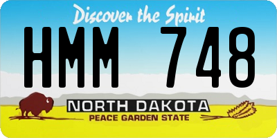 ND license plate HMM748