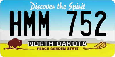 ND license plate HMM752