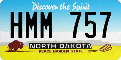 ND license plate HMM757