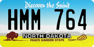 ND license plate HMM764