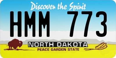 ND license plate HMM773