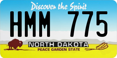 ND license plate HMM775