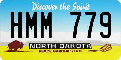 ND license plate HMM779