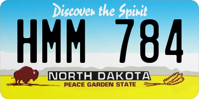 ND license plate HMM784