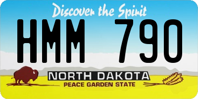 ND license plate HMM790