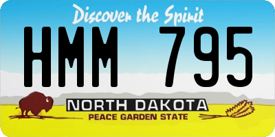 ND license plate HMM795
