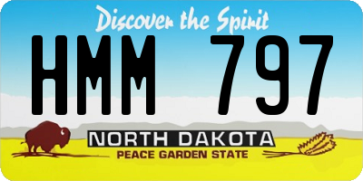 ND license plate HMM797