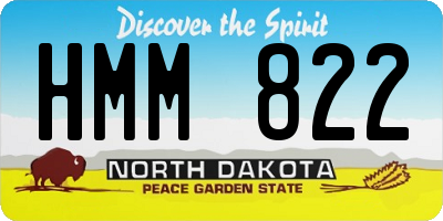 ND license plate HMM822