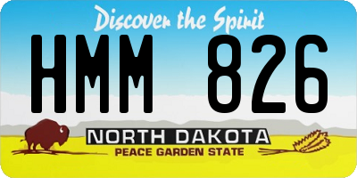 ND license plate HMM826